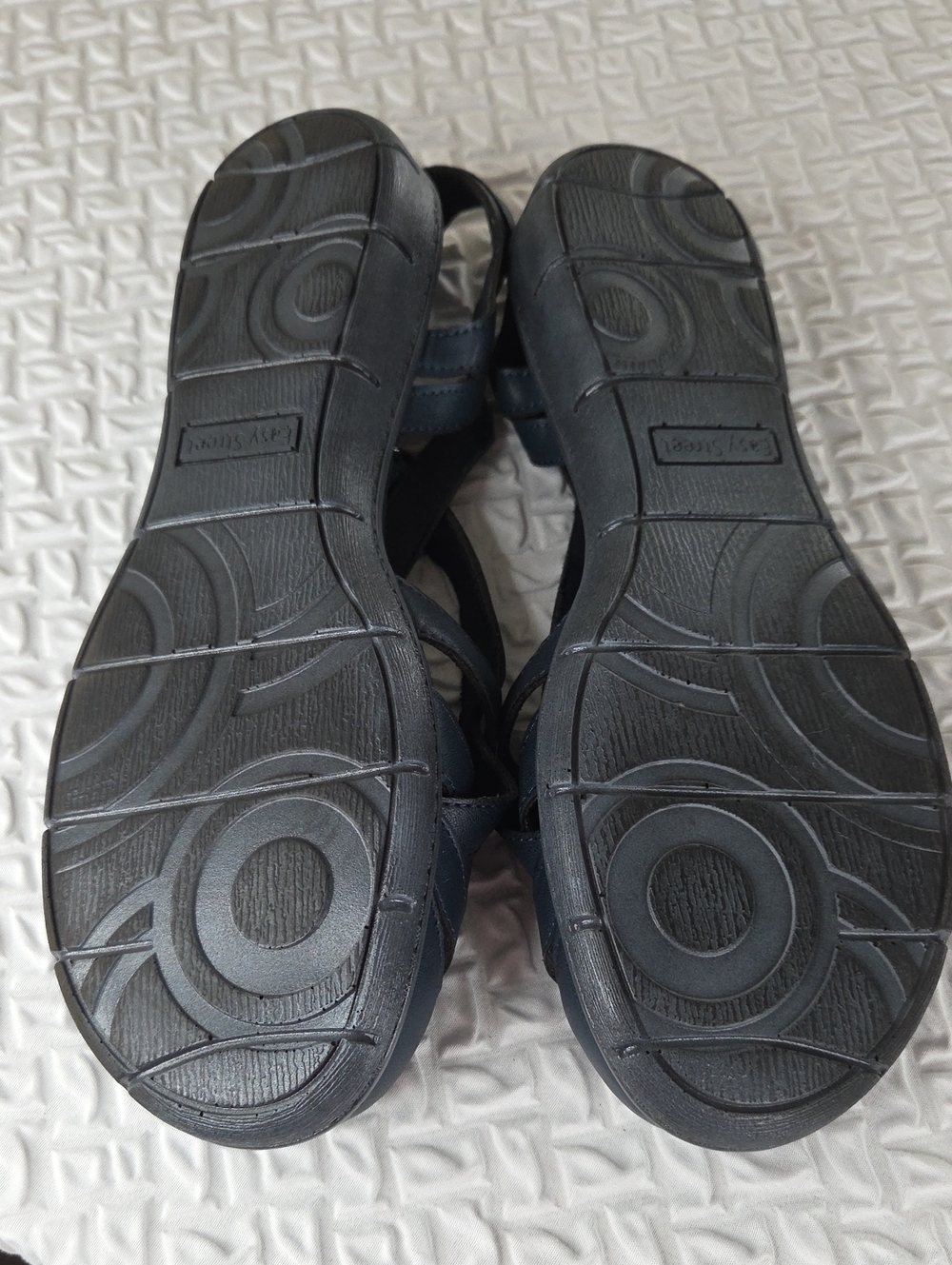 Easy Street Garrett Flats Women’s 9Navy Comfort Sandals - Casual Strappy. - Picture 3 of 10